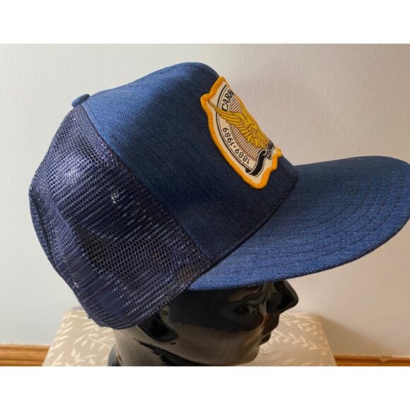 Carhartt Centennial Mesh Snapback Hats Brown & Blue Made In USA - Picture 9 of 16